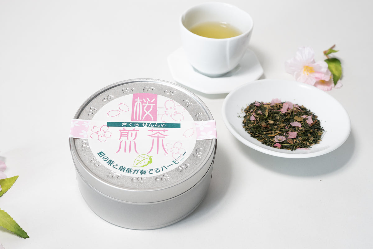桜煎茶 50g 1缶 – 宇治製茶株式会社