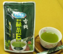 有機栽培粉末緑茶Ｅライフ（鹿児島県産）0.5g×24本